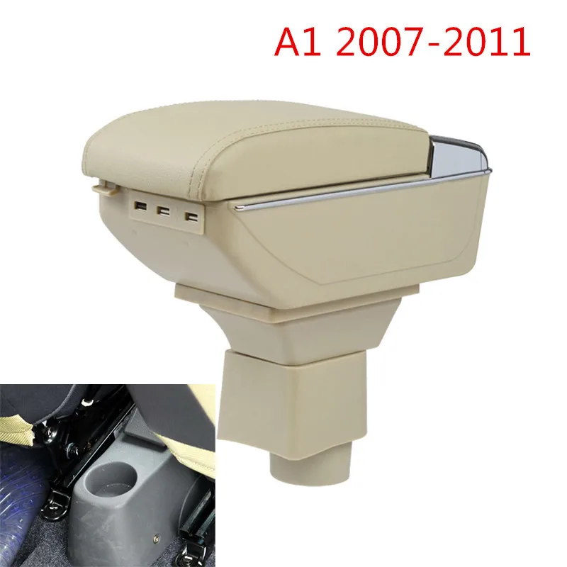 Большая вместимость + роскошный Автомобильный подлокотник USB центральный ящик