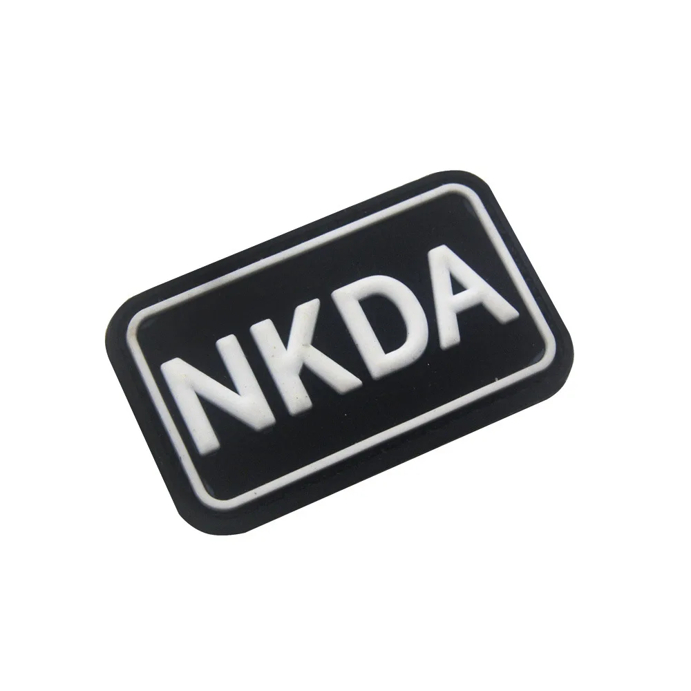 Не известные противоаллергенные нашивки NKDA из ПВХ резиновые военные с крючком