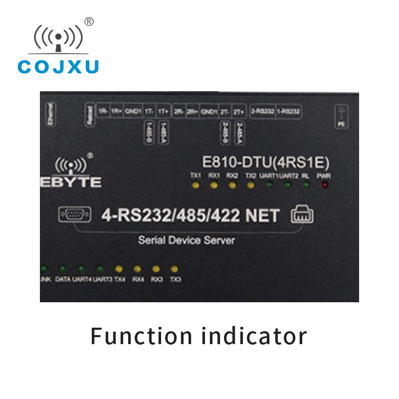 E810-DTU(4RS1E)  Ethernet Serial Port Server RS422 RS485 RS232 4 Channel 32bit Processor Modbus RTU UDP TCP DataTransceiver