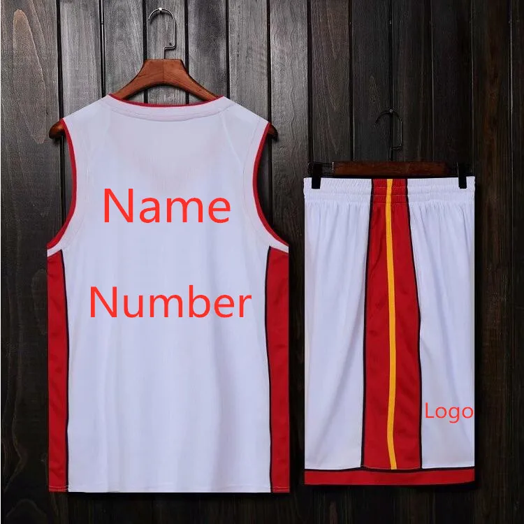 Пользовательское имя и номер Новый сезон Новая баскетбольная форма Jersey взрослый ребенок размер двойная