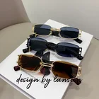 1 шт. прямоугольные солнцезащитные очки, винтажные металлические квадратные очки для мужчин и женщин, прямоугольные солнцезащитные очки, очки для вождения, спортивные солнцезащитные очки для рыбалки