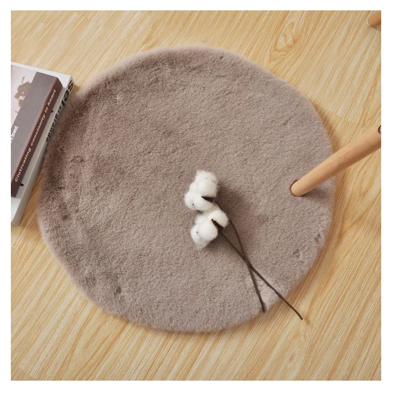 

Plushrug Bedroom Living Room Carpet Bedside Swivel Chair Floor Cushion Chair CushionLiving Room Rugs