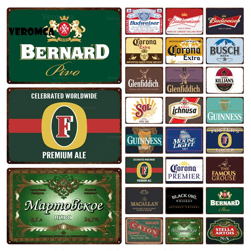 

Guinness Brand Tin Sign Retro Vintage Metal Plates Plaque Beer Slogan Wall Stickers Metal Poster Garage Bar Men Cave Wall Decor