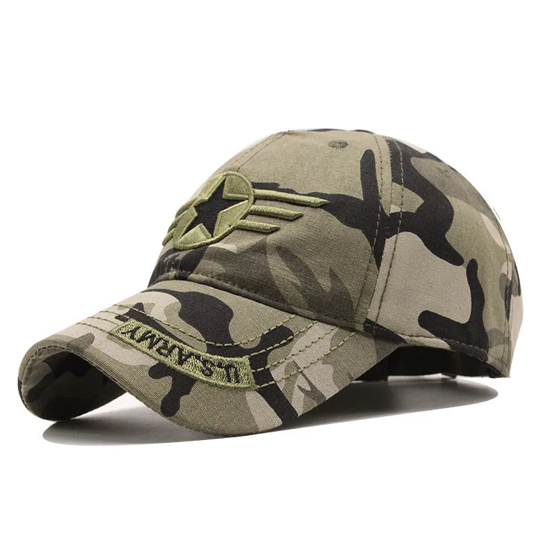 

European American Camouflage Baseball Cap Men Women Cotton Snapback Hip Hop Trucker Hat Outdoor Sports Sun Protection Casual