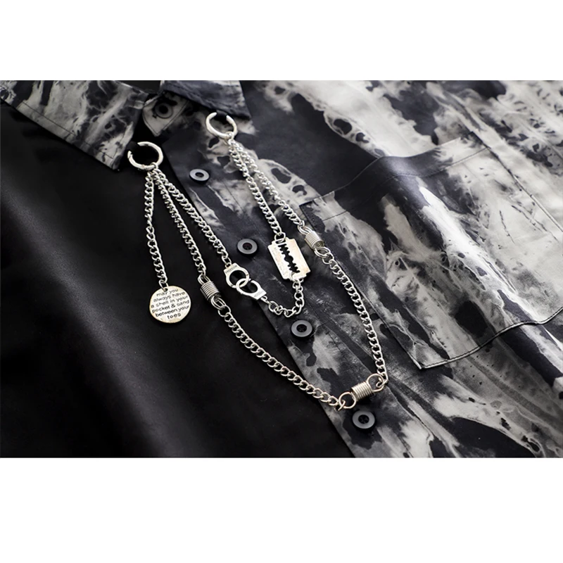 Женская блузка с длинным рукавом в стиле пэчворк принтом тай-дай Корейском