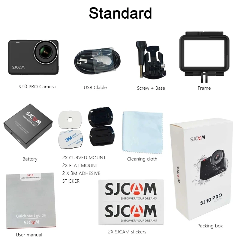 للبيع SJCAM SJ10 برو عمل كاميرا بلوتوث الرياضة كاميرا فيديو 4K 60FPS واي فاي عن بعد Ambarella H22 رقاقة الجسم مقاوم للماء