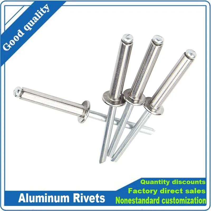 

10/20/50pcs M2.4 M3.2 M4 M5 Aluminium Dome Round Head Pop Open Hollow Core Pulling Blind Rivets Bolt Dropper Self-plugging Rivet