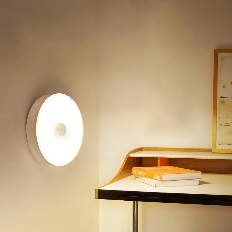 

Led Cabinet Light Usb Rechargeable Motion Sensor Corridor Night Light With Magnet For Wardrobe Kitchen Bedroom Home Lighting