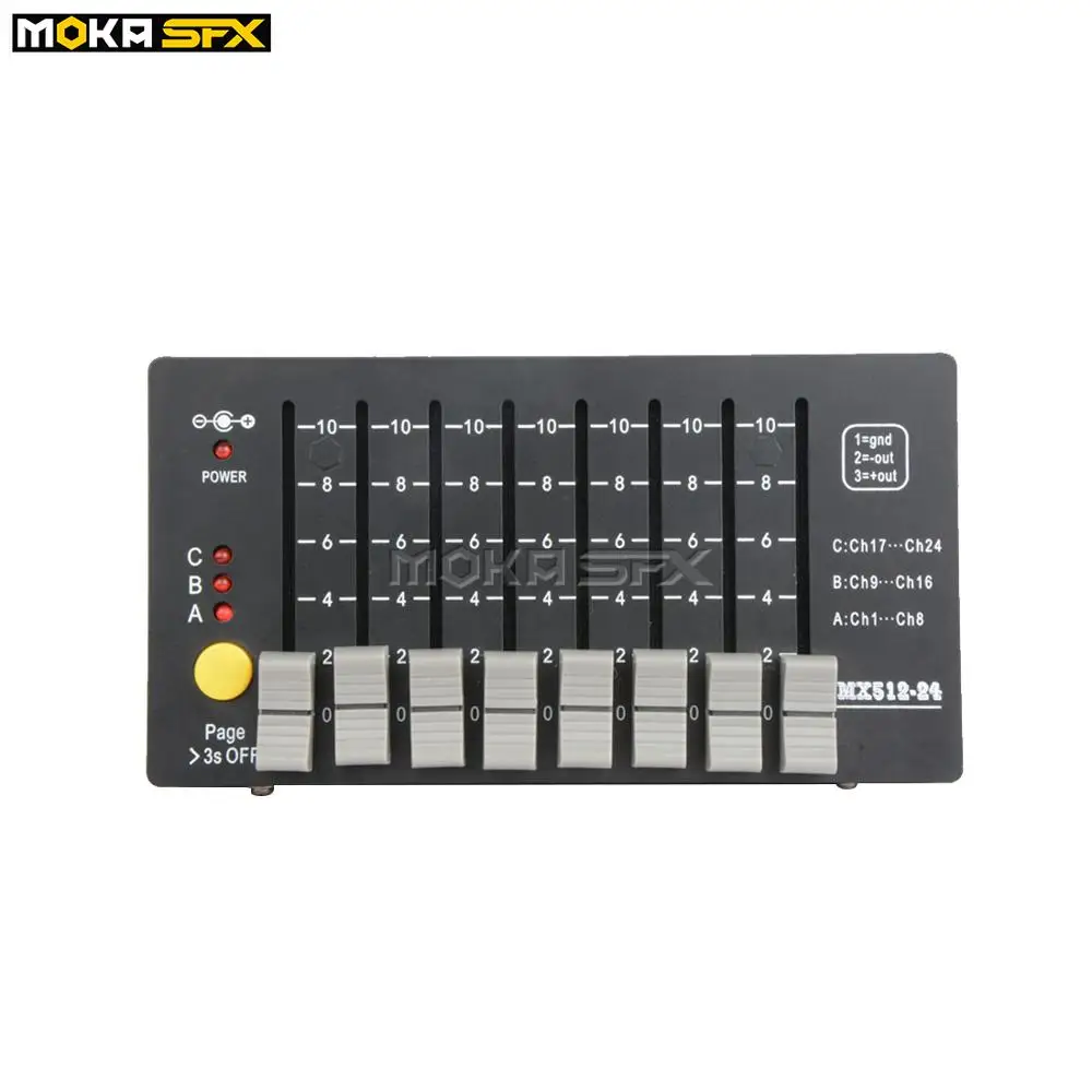 

Wireless Battery DMX Controller Mini DMX 512 Console Stage Light Portable Controller for stage effect machine and stage light