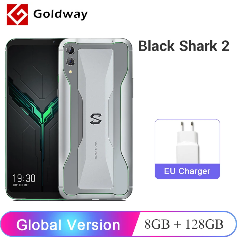 Глобальная версия Xiaomi Original Black Shark 2 8 Гб 128 ГБ Snapdragon 855 Восьмиядерный игровой