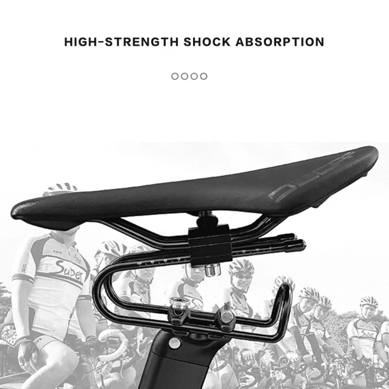 

Alloy Spring Steel Bicycle Shock Absorber- Road Bike Seat Shock Absorber Cycling PartsBicycle Saddle Suspension Device