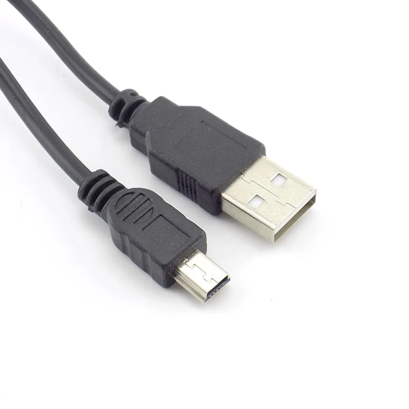 

High-speed USB 2.0 to Mini USB 5-Pin Sync Cable Data Charging Power Extension Cord Connector Splitter for MP3 MP4