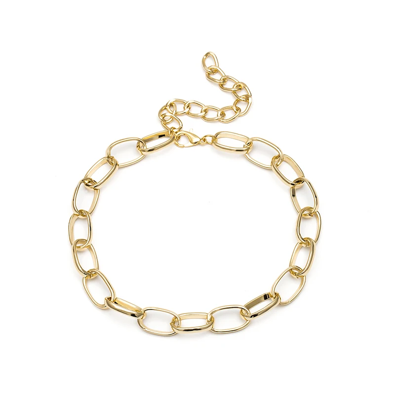 Массивное ожерелье чокер в стиле панк винтажное массивное из тяжелого металла