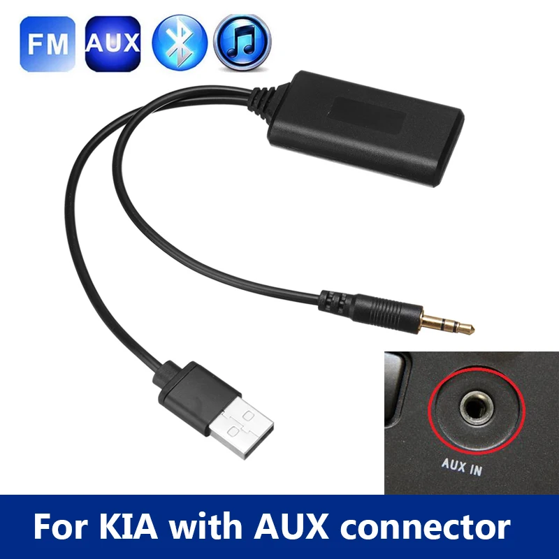 Автомобильный Aux приемник 4 1 Беспроводной Bluetooth 3 5 мм стерео разъем музыкальный