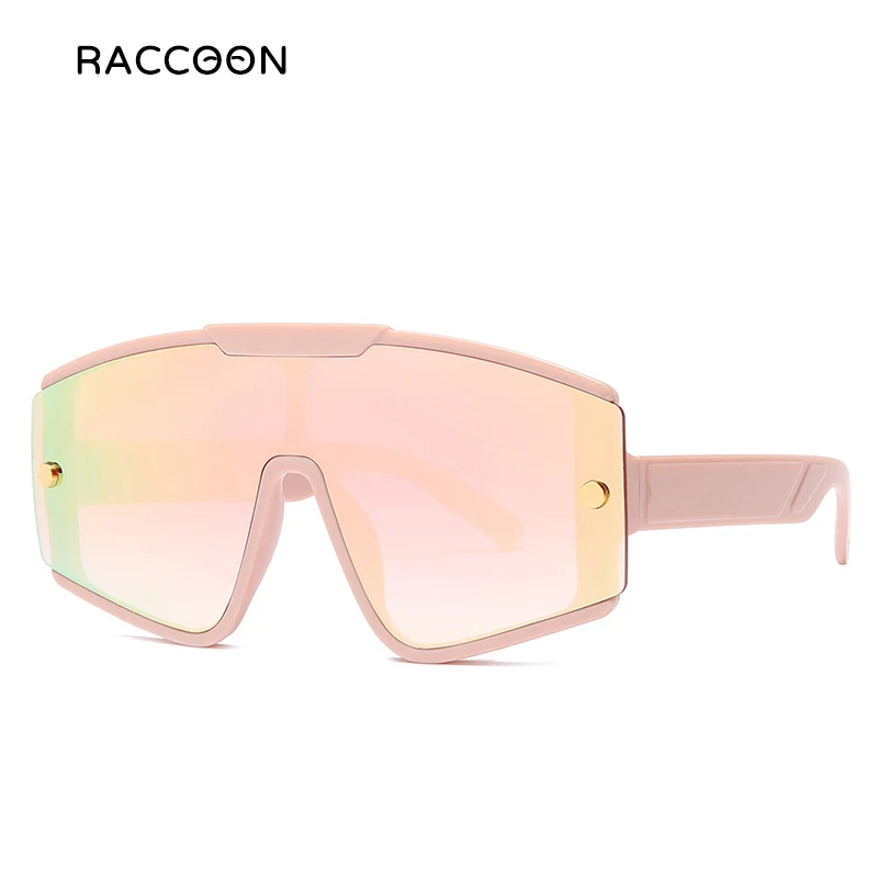 

2021 Newest Fashion Oversized One-Piece Lens Goggles For Men Women Uv400 Vintage Sunglasses Big Frame Sun Glasses Google Oculos