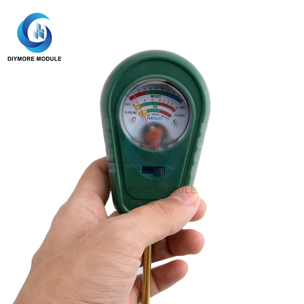 3 in 1 Soil PH Meter Sunlight Tester Garden Flowers Moisture Sensor Plants Acidity Humidity Monitor Detector | Электронные