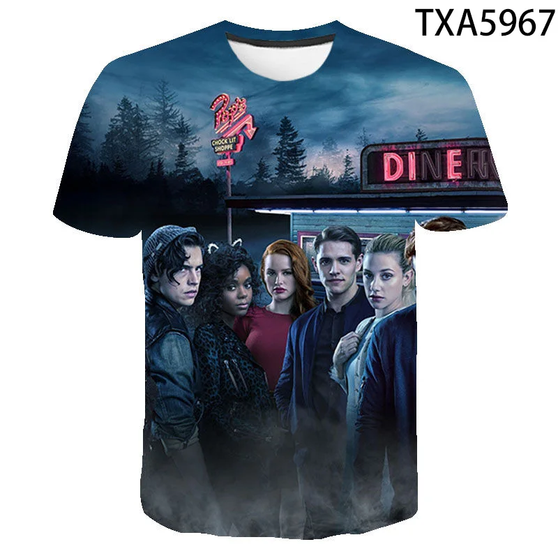 2020 Новая летняя футболка с 3D ривердейлом для мужчин и женщин Детская