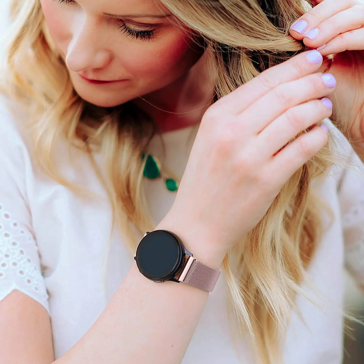 Ремешок для Samsung Galaxy wacth Active 2 магнитный браслет Gear S3 Frontier 20 мм 22 Huawei GT/2/Pro 3 45/42 мм/46 |