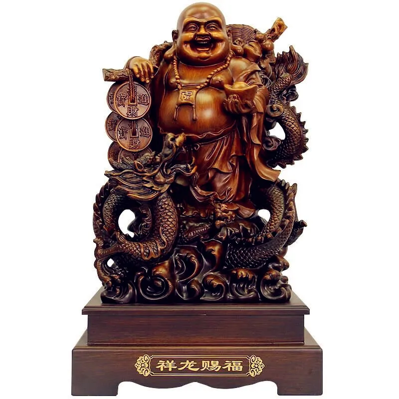 

Смола Смеющийся Будда фигурный орнамент фэншуй статуя Майтрея бронзовая скульптура Будды, статуя ремесло украшения домашнего декора