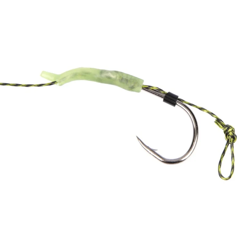 New 5Pcs/Set Carp Fishing Hook Link Ready Made Hair Combi Rig Teflon Tied | Спорт и развлечения