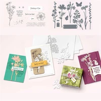 metal cutting dies and clear stamps scrapbooking for card making metal craft dies cuts embossing 2021 new trees cutting dies
