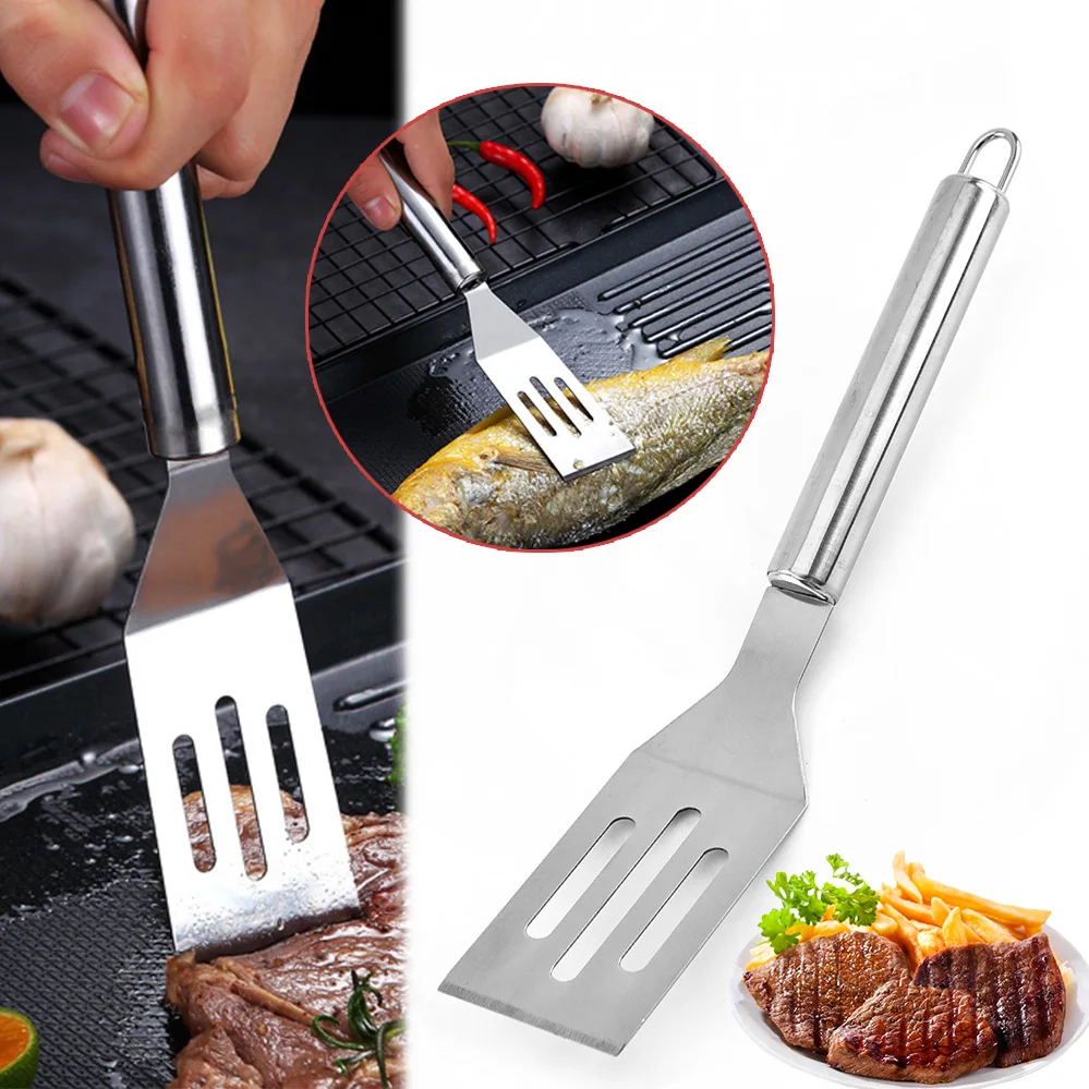 Кухонная посуда из нержавеющей стали металлическая кулинарная лопатка