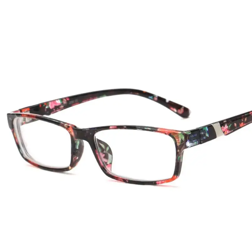 Women's Men's Flower Legs Square Myopia Glasses Finished PC Frame Vintage Minus Sun Prescription -1.0 -1.5-2.0 To -6.0 | Аксессуары