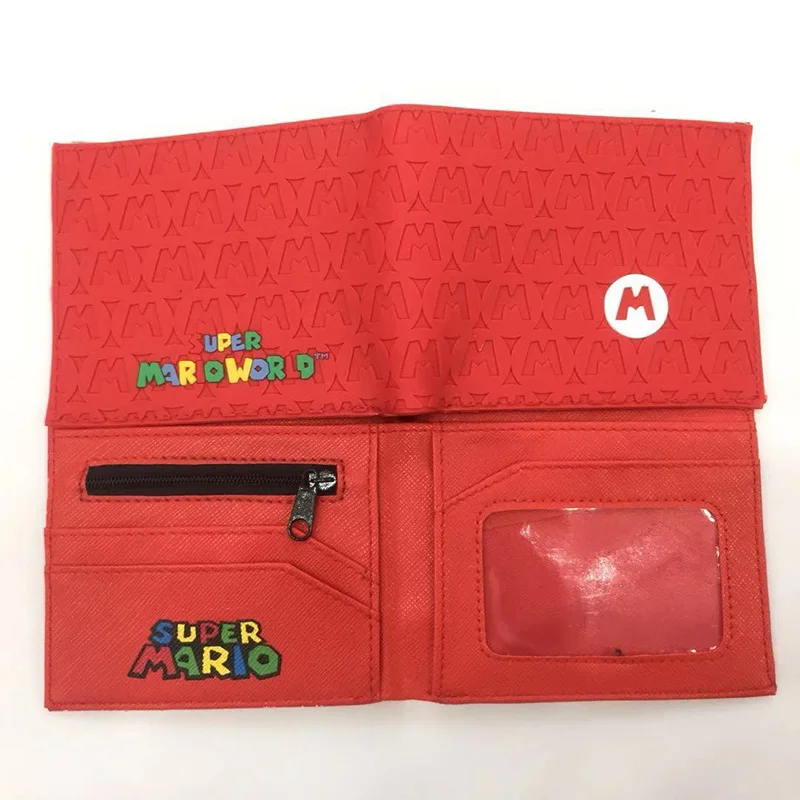 Лидер продаж кошелек в виде Супер Марио кошельки героев мультфильмов красный для