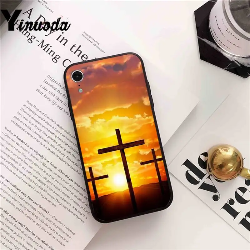 

Yinuoda Christian Jesus The Cross Phone Case cover For iPhone X 6 6S Plus coque for iPhone XS MAX SE 12 Pro Promax