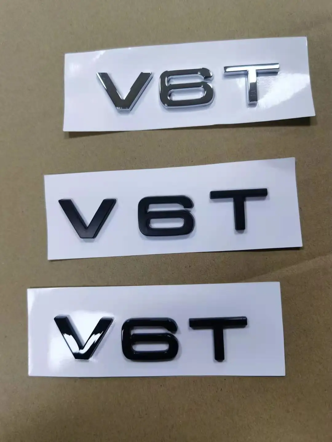 1 х хромированный глянцевый матовый черный АБС V6T Эмблема для кузова автомобиля