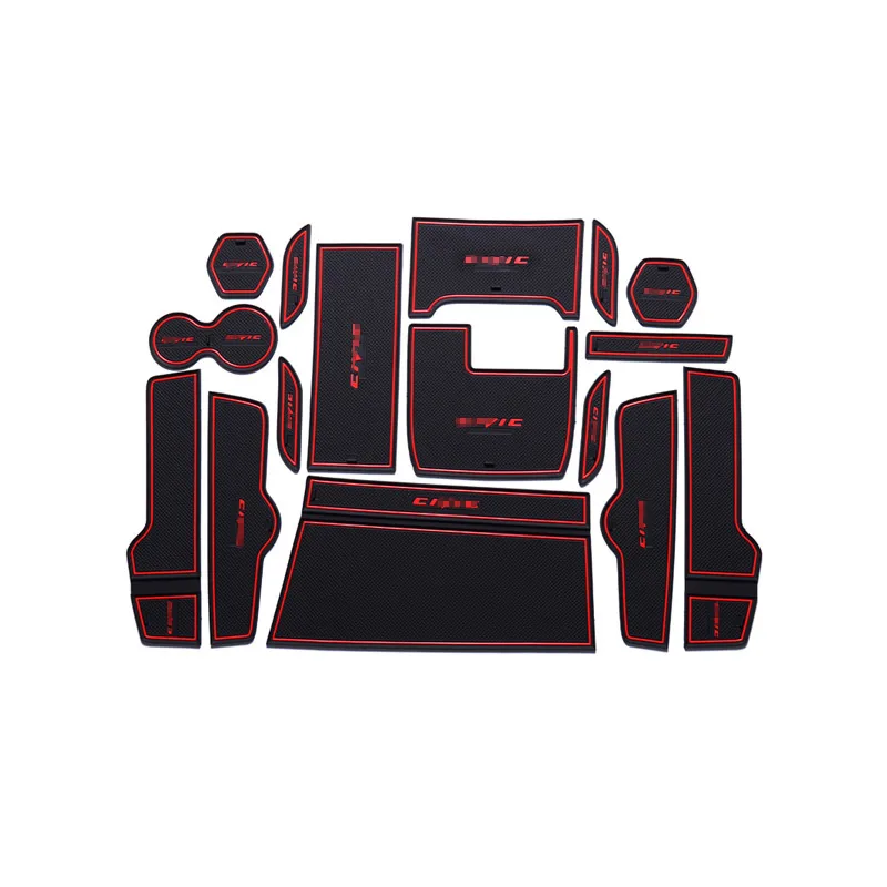 for Honda Civic 10th 2016 17 2018 2019 2020 2021 Car door door slot pad water pad storage slot pad non-slip decorative products