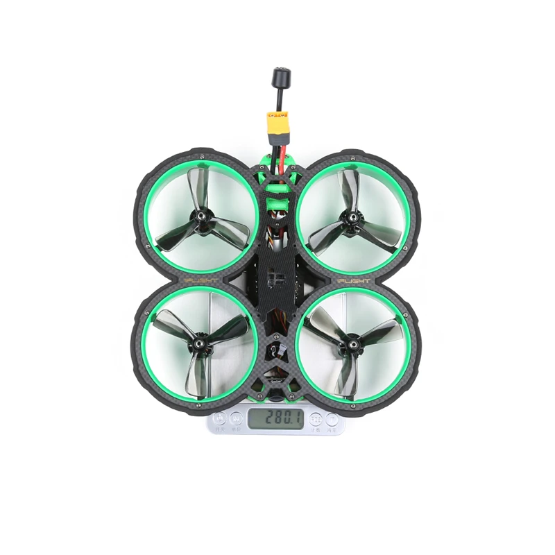 Квадрокоптер iFlight Green H V3 3 дюйма 6S 145 мм гоночный FPV CineWhoop с мотором XING-C 1507 SucceX-E Mini F7