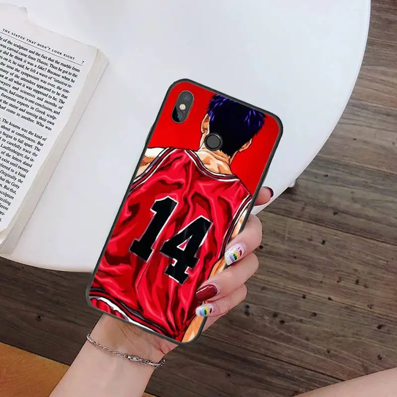 

Classic anime Slam Dunk Phone Case For Xiaomi Redmi note 7 8 9 t k30 max3 9 s 10 pro lite
