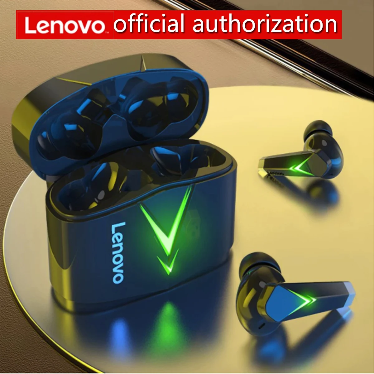 Игровые наушники Lenovo LP6 новые беспроводные bluetooth с шумоподавлением Двухрежимная