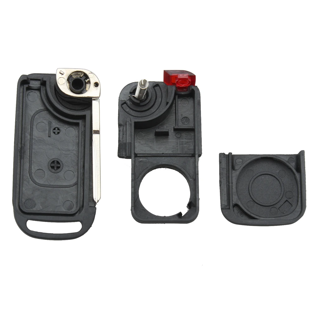 Черный 2 кнопки складной сменный портативный дистанционный Брелок чехол без чипа