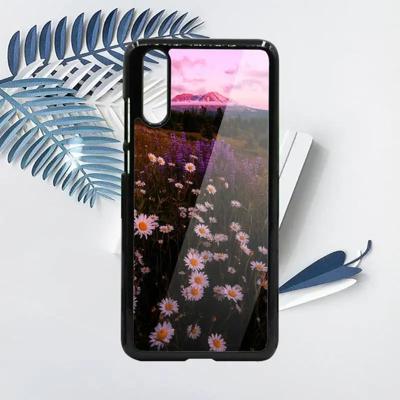 

Lavender purple flower plant Phone Cases PC For Samsung galaxy S note 8 9 20 10 e lite2019 plus pro ultra