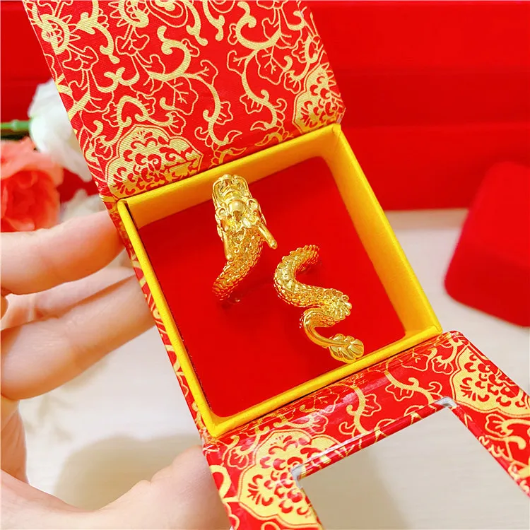 Кольца в африканском стиле золотистого цвета для женщин обручальное кольцо из