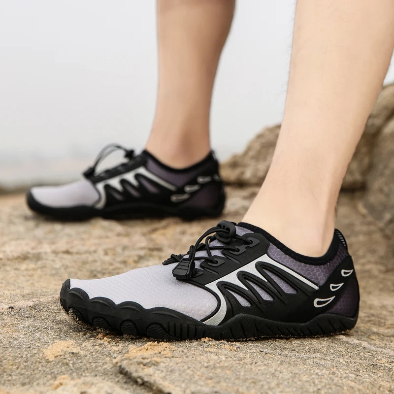 2021 Summer Quick Dry Barefoot Shoes Breathable Waterproof Aqua Shoes Non-slipman Hiking Shoes Lightweight Rubber Upstream Shoes