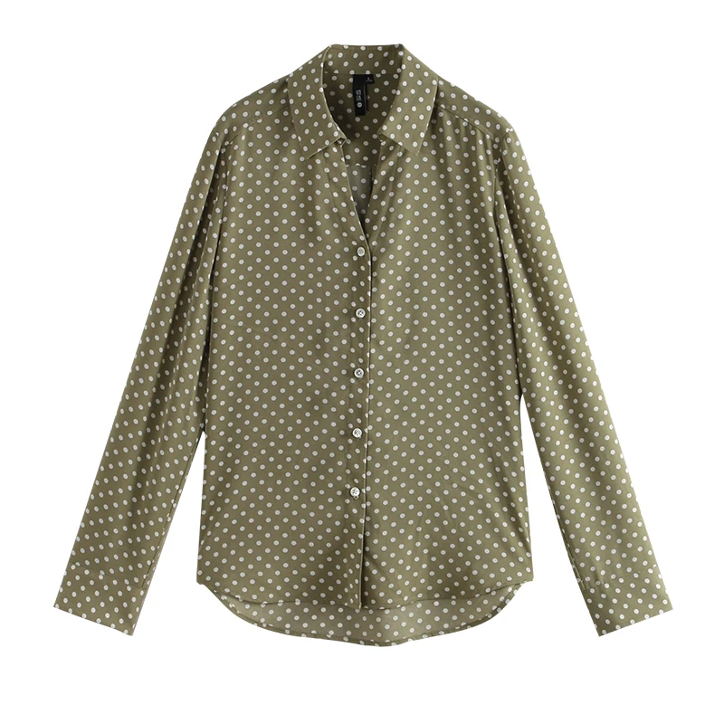 

Toyouth Sring Fashion Round Point V-neck Shirt Blouse Loose Temperament Comfortable Chiffon Shirt Blouse For Female