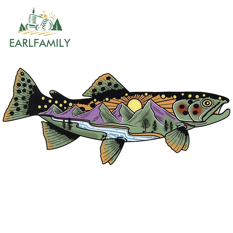 EARLFAMILY дикая коричневая наклейка на лодку байдарку автомобиль фотонаклейка