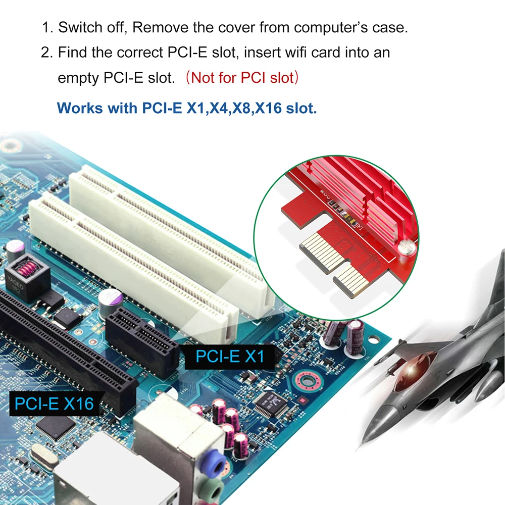 EDUP Wifi 6 сетевая карта двухдиапазонный PCI-E беспроводной адаптер 2400 Мбит/с + 574 AX200NGW 2
