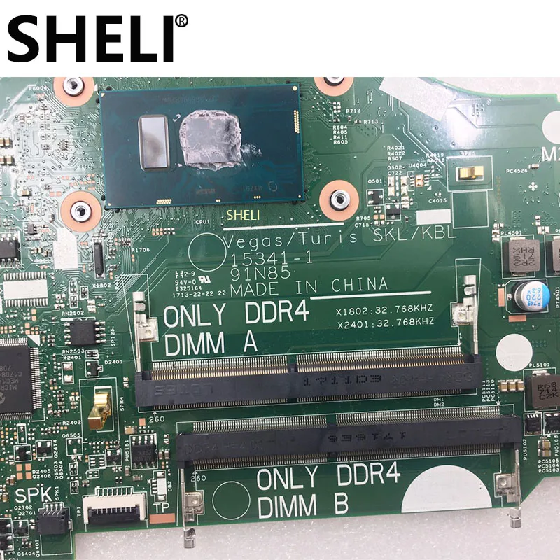 SHELI для DELL 0XT2G4 XT2G4 Inspiron 15 3567 3467 Материнская плата ноутбука I3-6006U 15341-1 DDR4