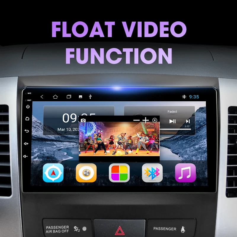 Автомобильный радиоприемник JMCQ Android 10 для Mitsubishi Outlander Xl 2 CW0W 2005 2012 мультимедийный
