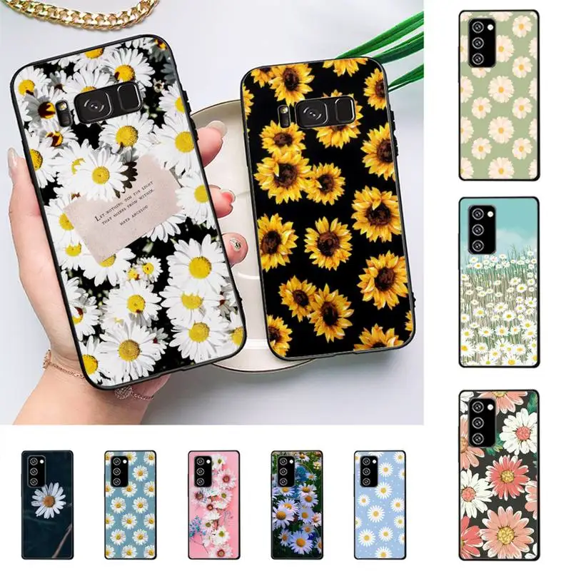

Colorful Daisy Flowers Phone Case For Samsung Note 10Pro Note20ultra note20 note10lite M30S Coque