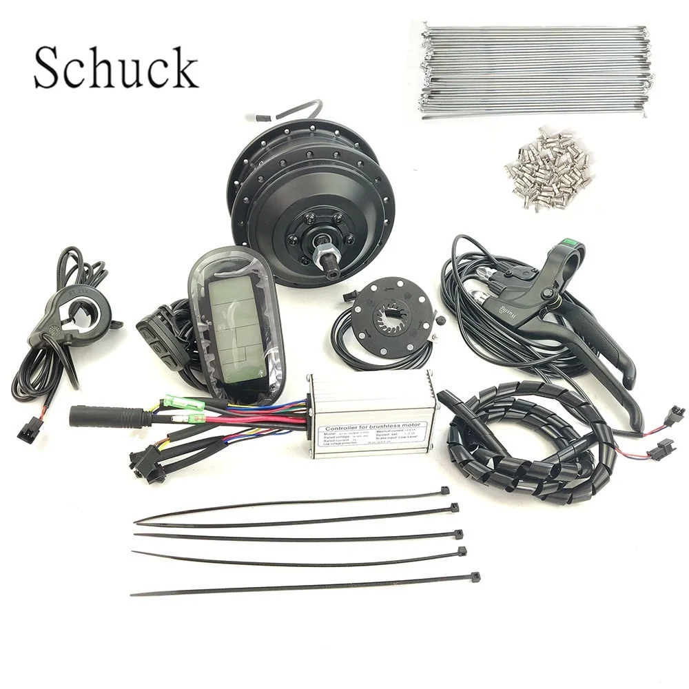 

Schuck задняя часть электровелосипеда вращается без колеса 36V250W электродвигатель для электровелосипеда с KTLCD6 дисплеем комплект для преобразо...