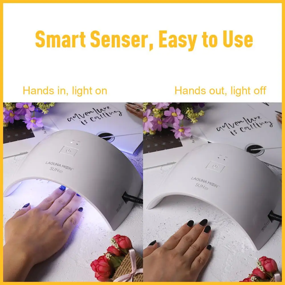 Lagunamoon SUN9C UV Lamp LED Nail for Gel Polish Dryer Drying Sun Light DIY Varnish Lacquer Manicure Tool | Красота и здоровье