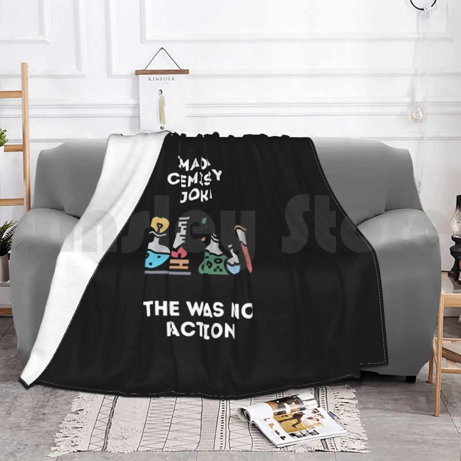 Химия шутка 2 одеяло супер мягкое теплое искусственное тонкое Alexinho2021 классная