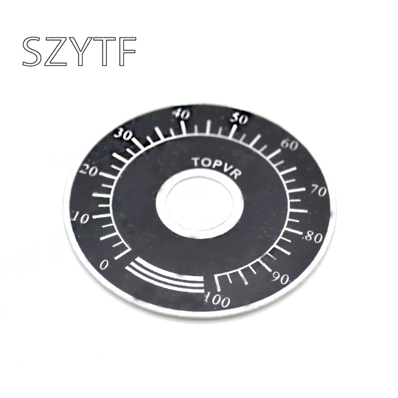 

Диск потенциометра с цифрами диаметром 40 мм. Диаметр отверстия 10 мм шляпа