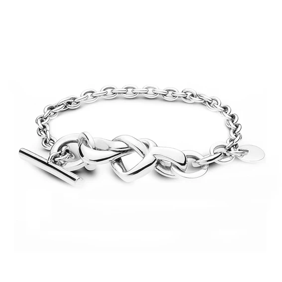 

Authentic 925 Sterling silver Knotted Heart Bracelet Fit Original Charm pandoradora Bracelets For Women DIY Jewelry S925 Bead