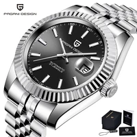 pagani design mechanical watches for men business day date automatic watch male stainless steel diving waterproof wristwatches